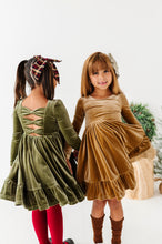 Load image into Gallery viewer, Carmel | Velvet Bow Back Dress