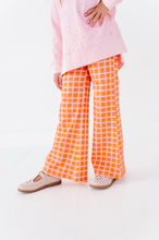 Load image into Gallery viewer, Peach Patch Plaid | Wide-Leg Pants