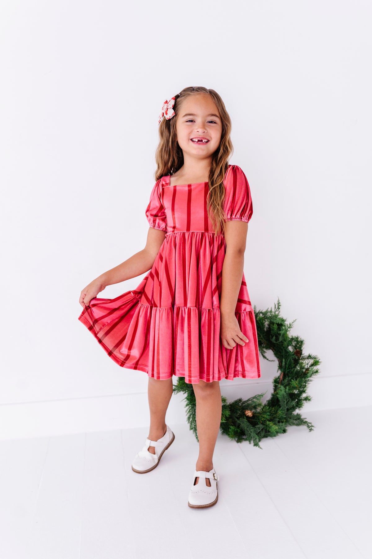 Candy Cane Lane | Velvet Twirl Dress