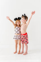 Purple Stripe Minnie | TWO-PIECE Skirted Suit