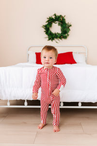 Red Stripes | ZIP ROMPER