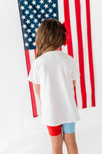Load image into Gallery viewer, Girly USA | Colorblock SET (Side-Split Tee + Rib Biker Shorts included!)