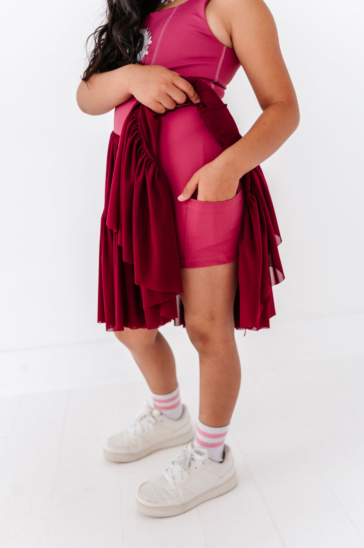 Mulan (KIDS) | Wine Mesh DRESS