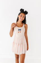 Load image into Gallery viewer, Pumpkin Bow TAN | (ADULT) Mesh DRESS