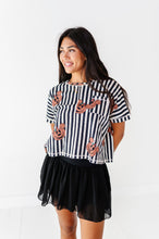 Load image into Gallery viewer, Striped Mickey Pumpkin | ADULT Boxy Crop