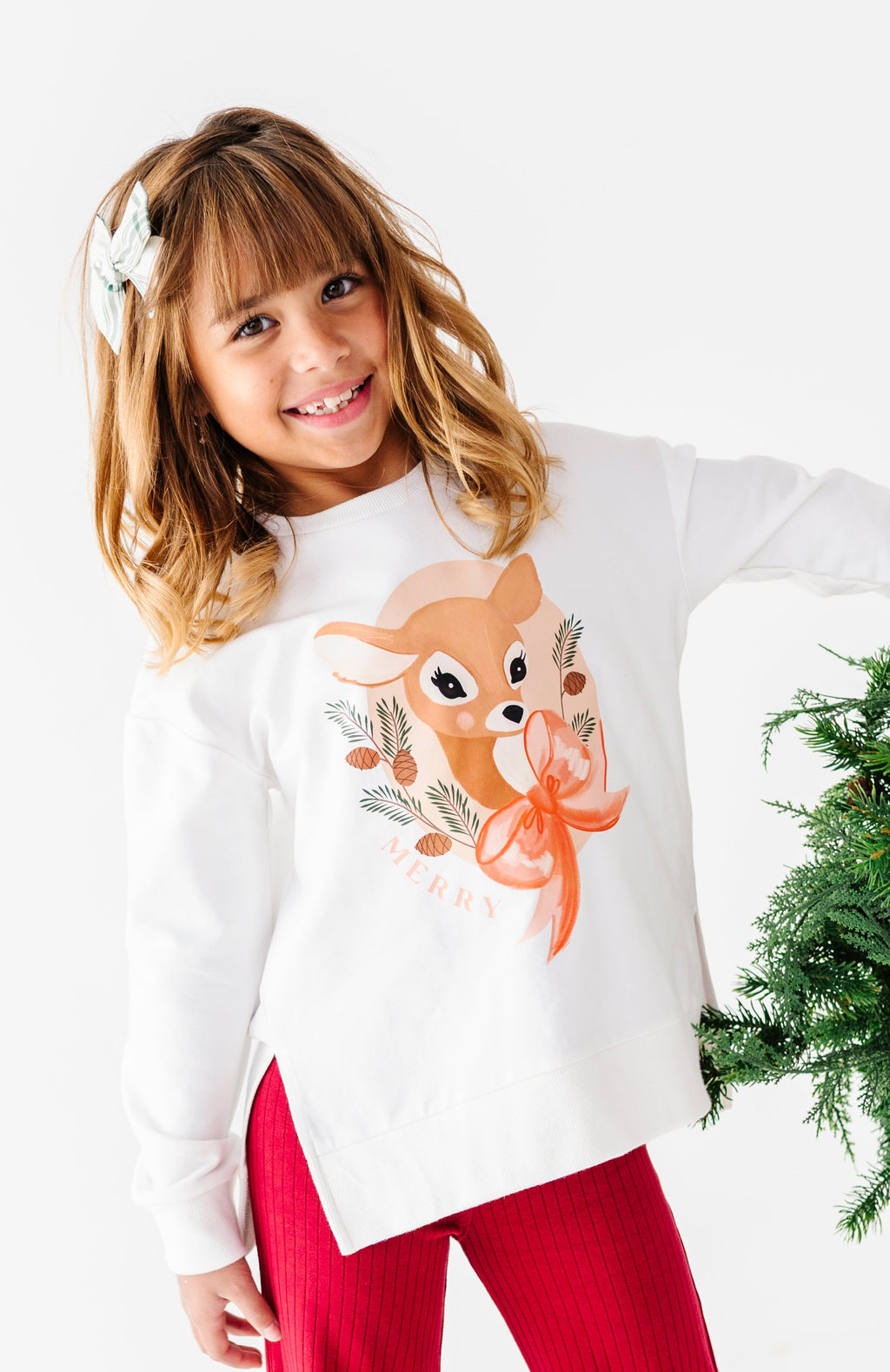 Darling Deer | Side Split Sweatshirt