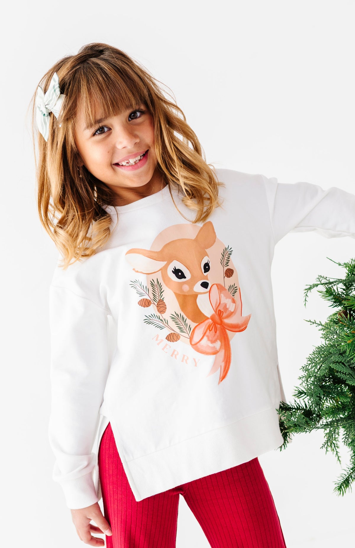 Darling Deer | Side Split Sweatshirt