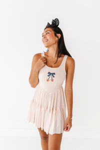Pumpkin Bow TAN | (ADULT) Mesh DRESS