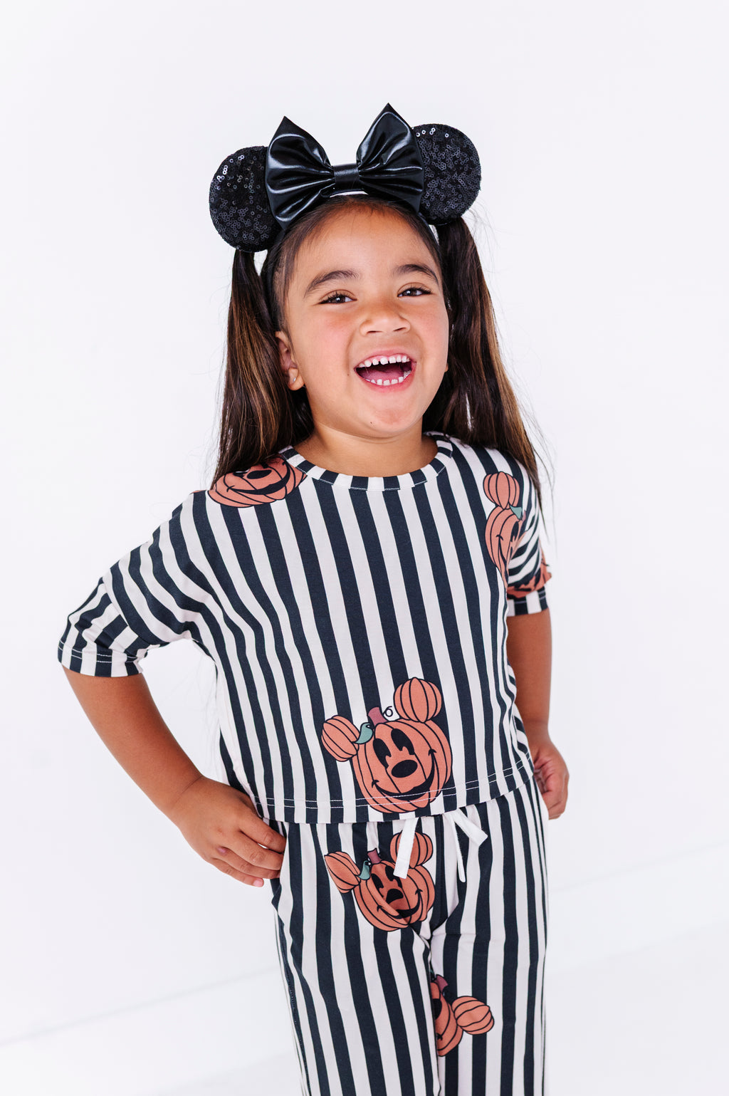 Striped Mickey Pumpkin | BAMBOO PANT SET