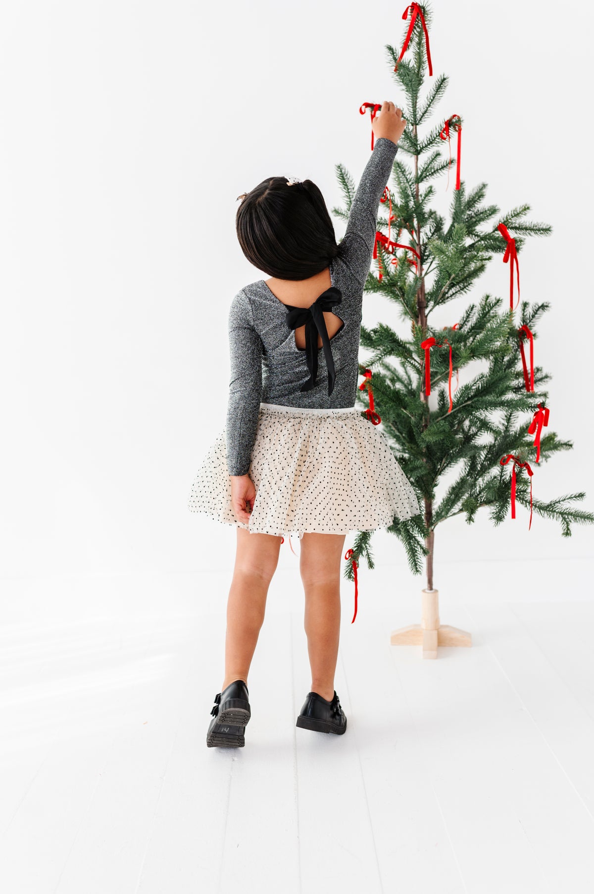 Black Shimmer | Tie-Back Top