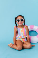 Load image into Gallery viewer, Sherbert Stripes |  BUTTON FRONT 2-PIECE