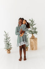 Load image into Gallery viewer, Green Stripes | DOLL DRESS