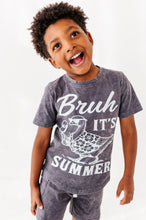 Load image into Gallery viewer, Bruh It's Summer | Charcoal Graphic Tee