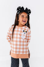 Load image into Gallery viewer, Pretzel Ghostie (PLAID) | SIDE SPLIT SWEATSHIRT