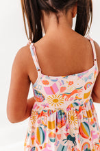 Load image into Gallery viewer, Retro Rainbow | Ruffle Bamboo Dress