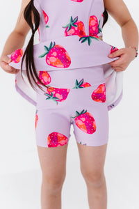 Strawberries | Open Sides Dress (with detached shorts!)
