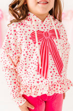 Load image into Gallery viewer, Sweetheart Stripe | RUFFLE HOODIE