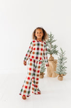 Load image into Gallery viewer, Holiday Plaid | GIRLS WIDE-LEG SET
