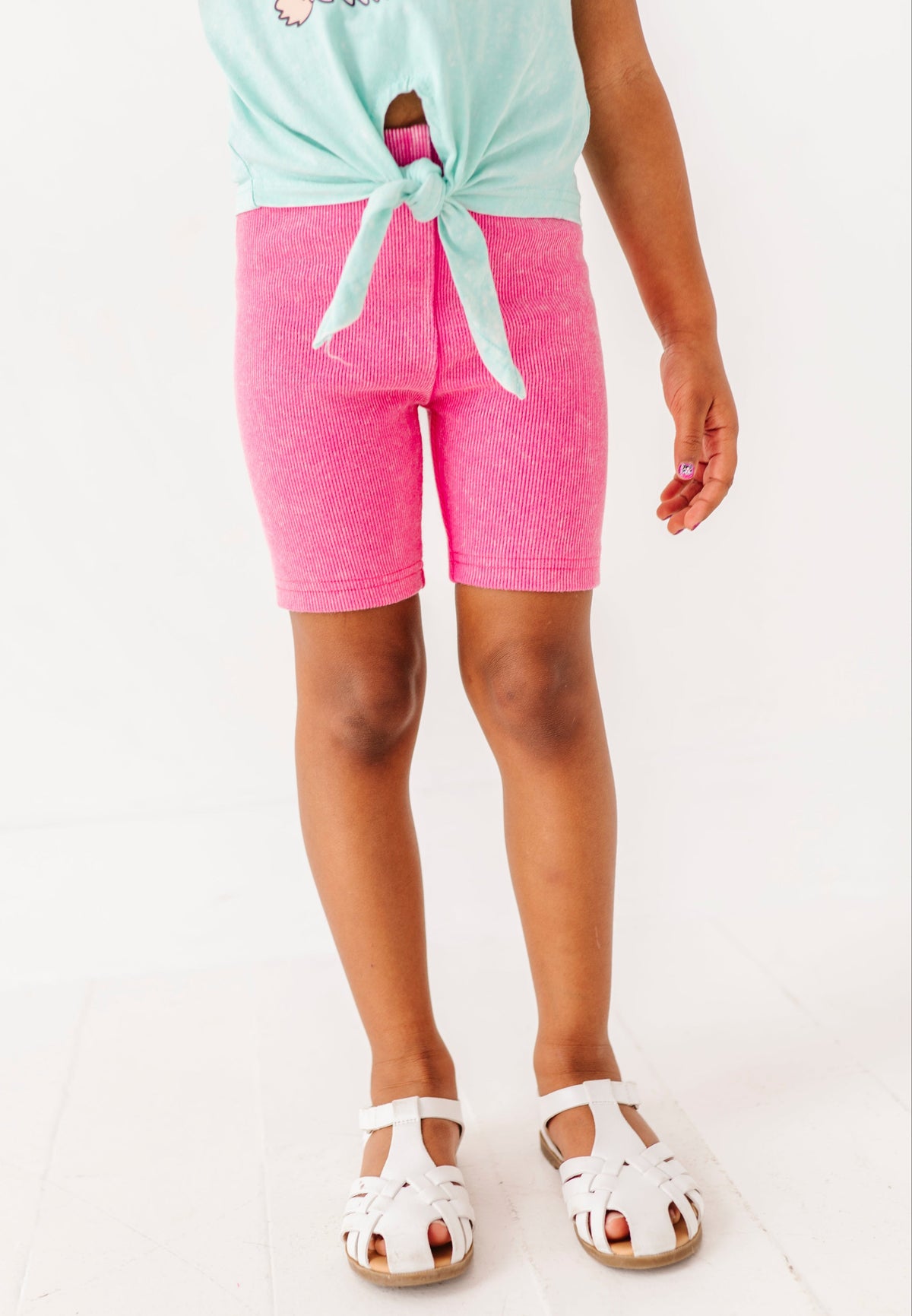 Bubblegum | RIBBED BIKER SHORTS