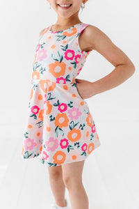 Poppy Floral | Twisty Back Dress (with detached shorts!)