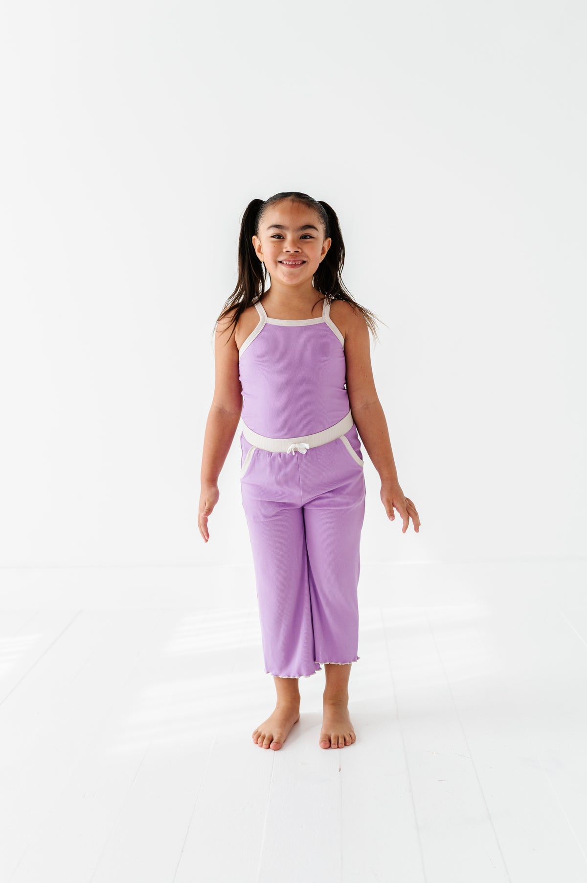 Pixie Purple | Tank + Wide Leg RIB Set