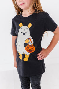 Pooh Bear Ghost | KIDS CHARCOAL TEE