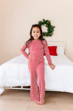 Load image into Gallery viewer, Red Stripes | GIRLS WIDE-LEG SET