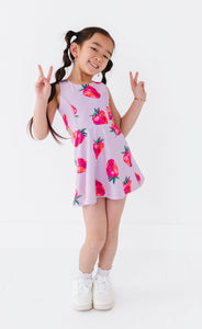 Strawberries | Open Sides Dress (with detached shorts!)