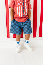 Load image into Gallery viewer, Dark Blue Check | BOYS Shorts