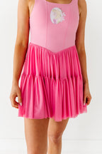 Aurora (ADULT) | Fuchia Mesh DRESS