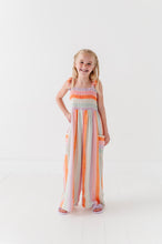 Load image into Gallery viewer, Sorbet Stripe | LINEN ROMPER
