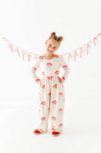 Load image into Gallery viewer, Pink Santas | ROMPER
