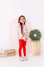 Load image into Gallery viewer, Holly Red | Ribbed SLIM LEGGINGS