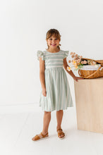 Load image into Gallery viewer, Mint Bay Stripes | TIE-BACK DRESS