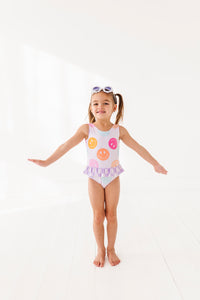 Smilies + Check: Ruffle Skirt ONE-PIECE