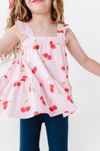 Load image into Gallery viewer, Very Cherry (PINK) Peplum + Pants SET