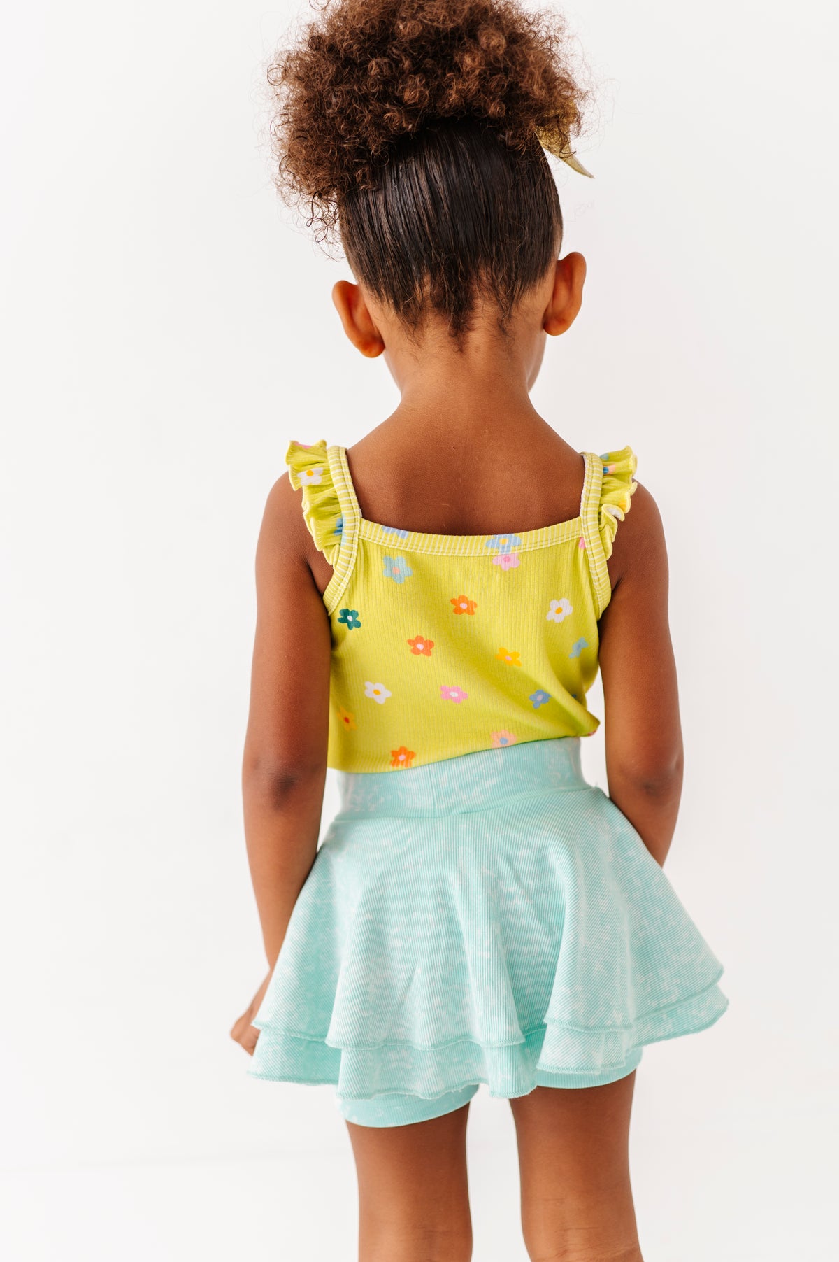Lemon-Lime Floral | Ribbed Tank