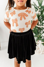 Load image into Gallery viewer, Black Velvet | 2-Tiered SKORT