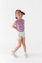 Load image into Gallery viewer, Mauve Smilies | Cross Back Tee