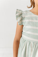 Load image into Gallery viewer, Mint Bay Stripes | TIE-BACK DRESS