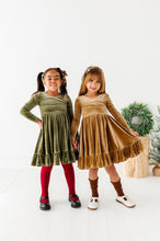 Load image into Gallery viewer, Carmel | Velvet Bow Back Dress