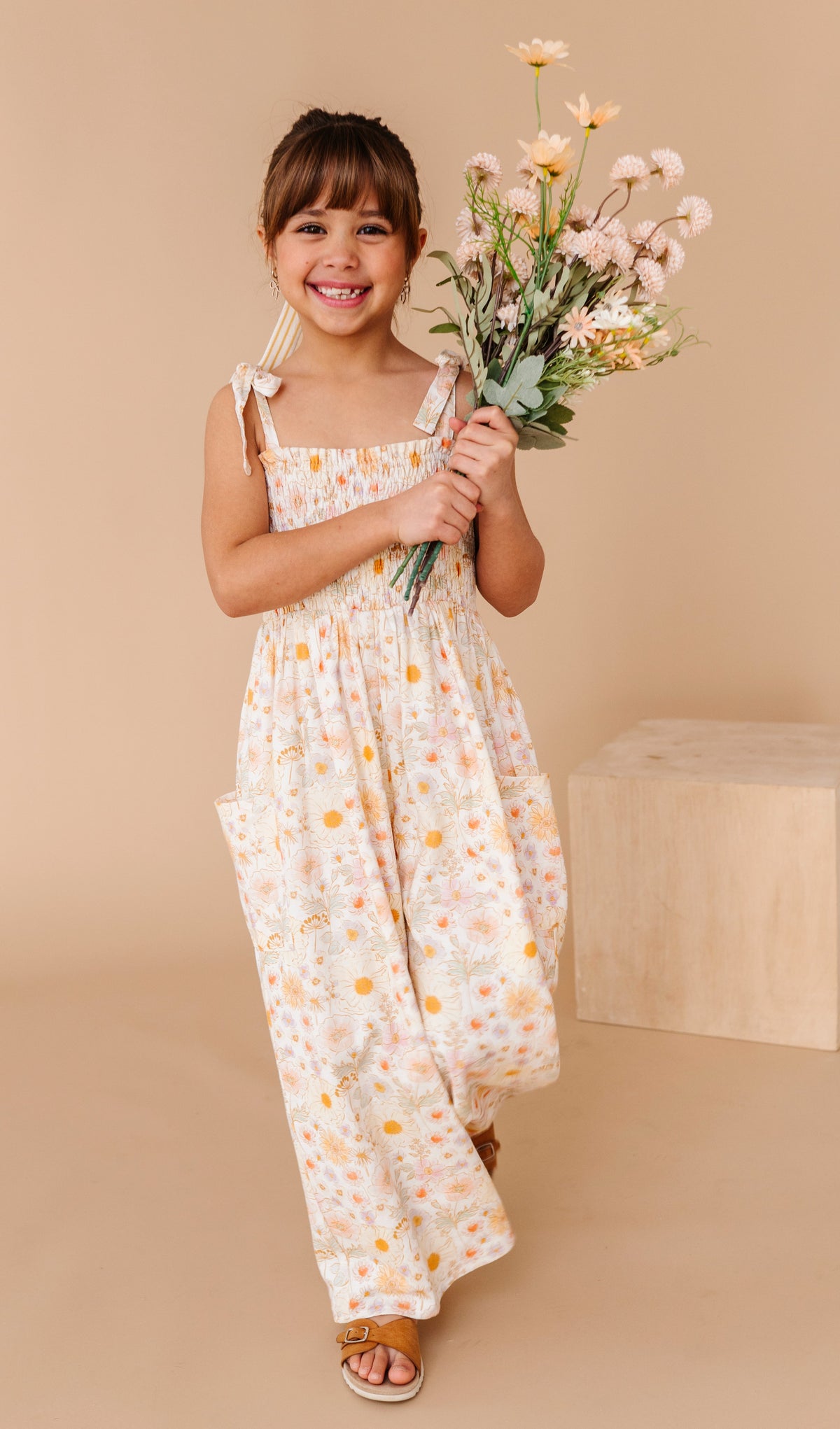 Honeydew Meadow | LINEN ROMPER