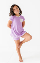 Load image into Gallery viewer, Pixie Purple | Mini Dress + Biker Shorts RIB Set