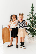 Load image into Gallery viewer, Checkered Bow | CROPPED Bow Back Long Sleeve Top