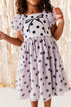 Load image into Gallery viewer, Ivory Dot | Bow Party Dress