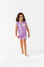Load image into Gallery viewer, Pixie Purple | Mini Dress + Biker Shorts RIB Set