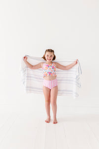 Poppy + Stripes: Ruffle TWO-PIECE Tankini