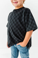Load image into Gallery viewer, Stay Spooky Skelly | Checkered Boxy Tee