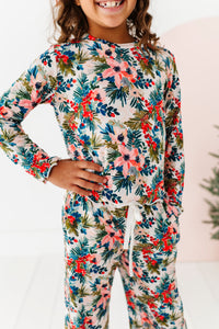 Holly Floral | GIRLS WIDE-LEG SET