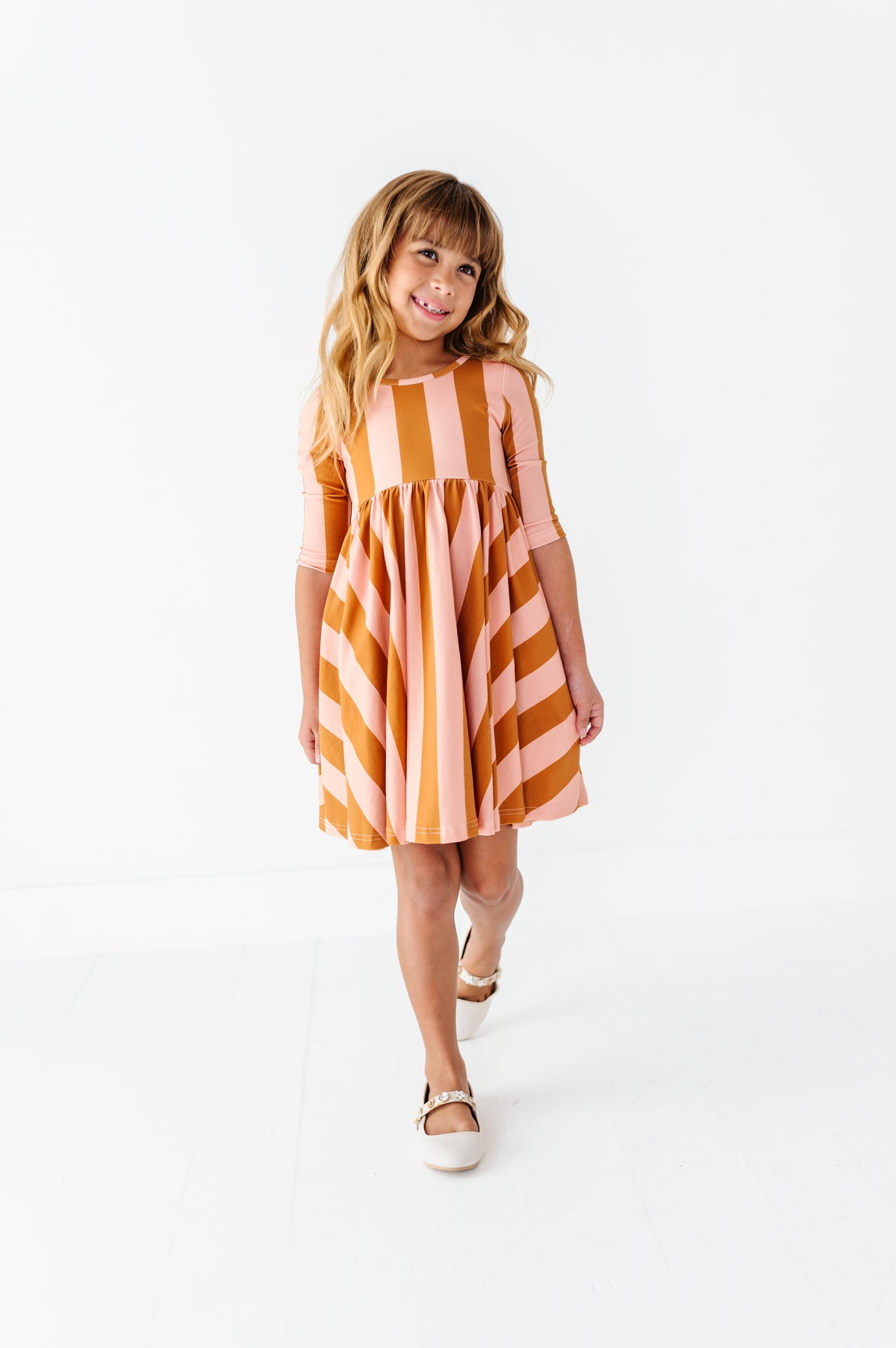 Maple Sugar Stripe | Twirl Dress